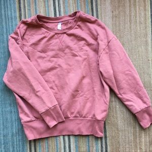 Soft pink crewneck sweatshirt